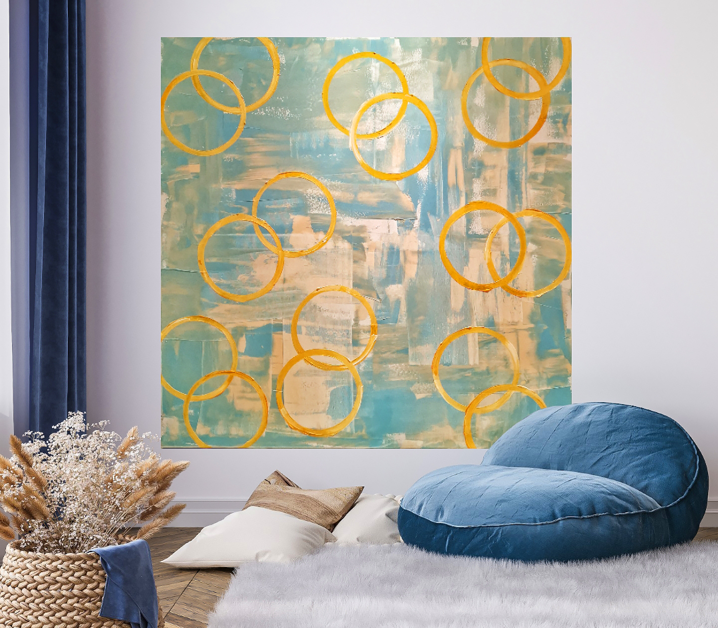 insituartroom_Circles II Blue Sky