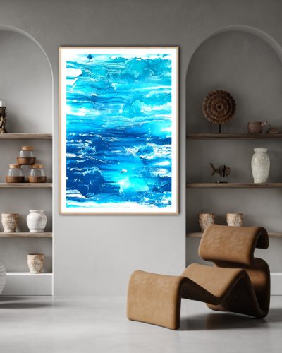 insituartroom_Deep Blue I Aquarell